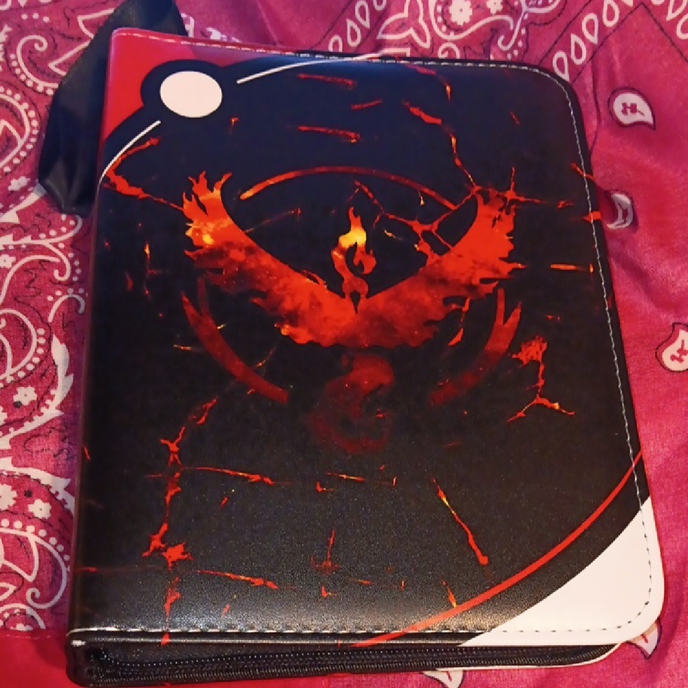 Black and Red Phoenix Binder